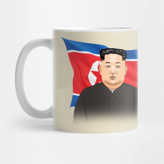 Kim Jong Un T-shirt plain by Elcaiman7